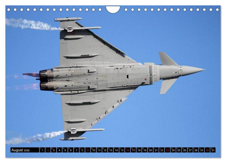 Produktbild: Augenblicke in der Luft: Eurofighter Typhoon (Wandkalender 2026 DIN A4 quer), CALVENDO Monatskalender