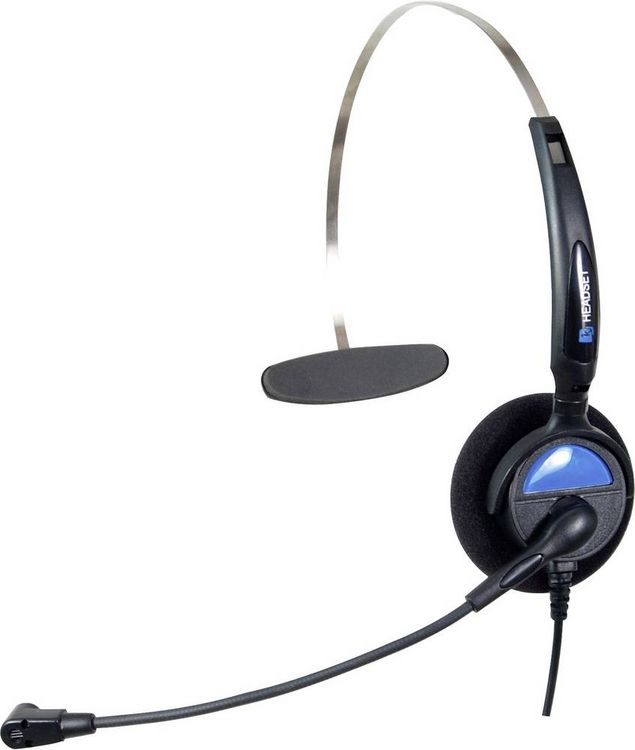 Produktbild: Basetech KJ-97 On Ear Headset kabelgebunden Mono Schwarz Telefon