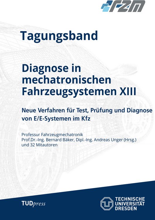 Produktbild: Tagungsband Diagnose in mechatronischen Fahrzeugsystemen XIII