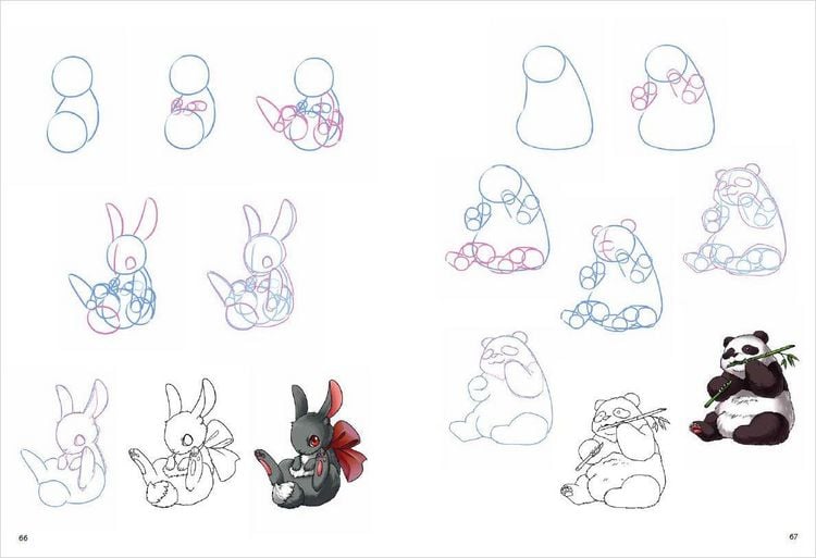 Produktbild: Zeichenschule Manga - 100 Figuren, Posen, Charaktere Schritt f&uuml;r Schritt