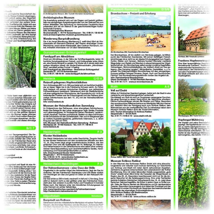 Produktbild: Publicpress Rad- und Wanderkarte Altm&uuml;hlsee, Brombachsee, Rothsee 1:50.000