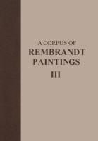 Produktbild: A Corpus of Rembrandt Paintings
