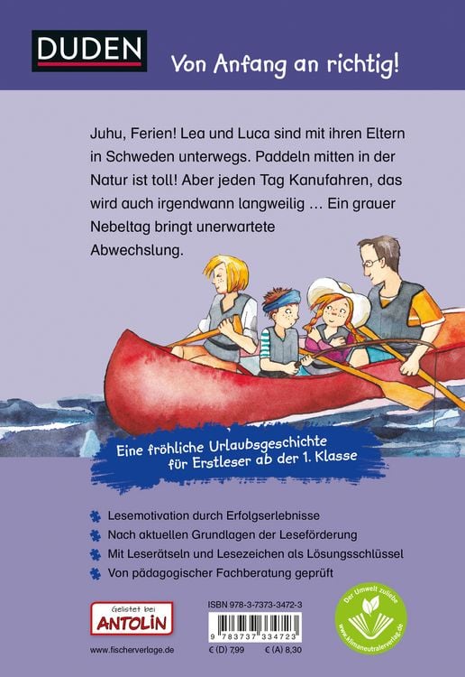 Produktbild: Duden Leseprofi &ndash; Ferien auf der Blaubeerinsel, 1. Klasse