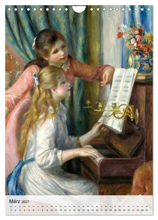 Produktbild: Die kleinen Musen des Monsieur Renoir (Wandkalender 2027 DIN A4 hoch), CALVENDO Monatskalender