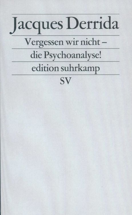 Produktbild: Vergessen wir nicht &ndash; die Psychoanalyse!