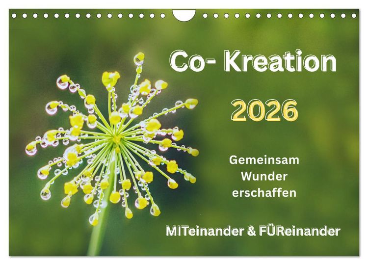 Produktbild: Co-Kreation, Gemeinsam Wunder erschaffen (Wandkalender 2026 DIN A4 quer), CALVENDO Monatskalender
