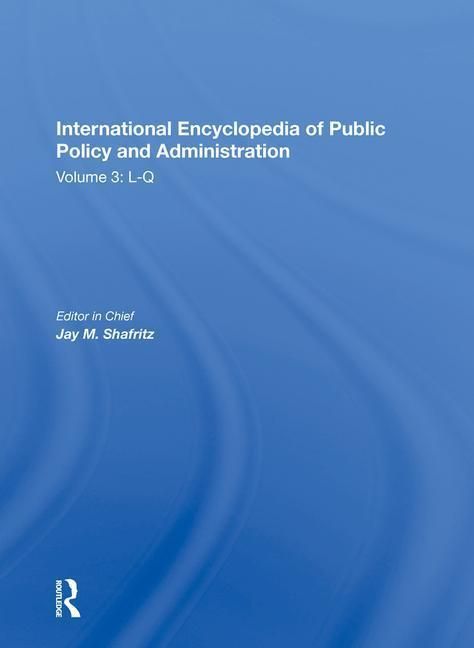 Produktbild: Shafritz, J: International Encyclopedia of Public Policy and