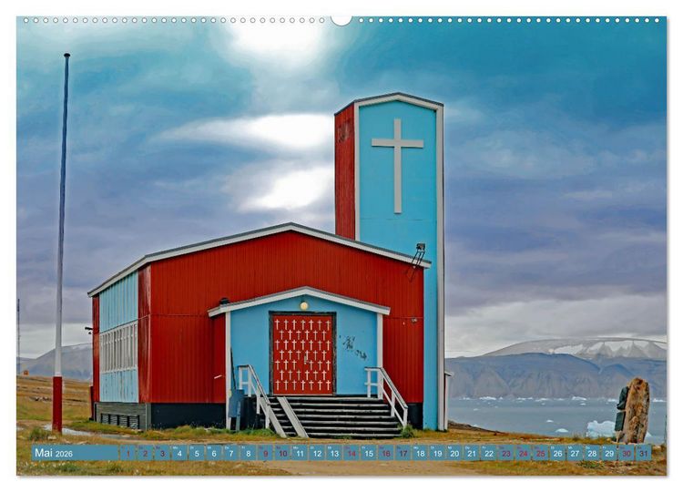 Produktbild: Zu Besuch bei den Inuit (hochwertiger Premium Wandkalender 2026 DIN A2 quer), Kunstdruck in Hochglanz