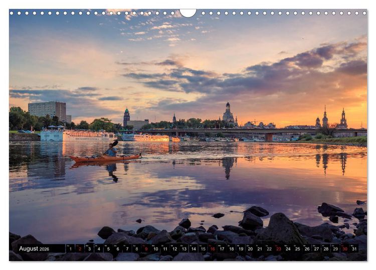 Produktbild: Barockperle Dresden (Wandkalender 2026 DIN A3 quer), CALVENDO Monatskalender