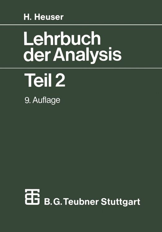 Produktbild: Lehrbuch der Analysis