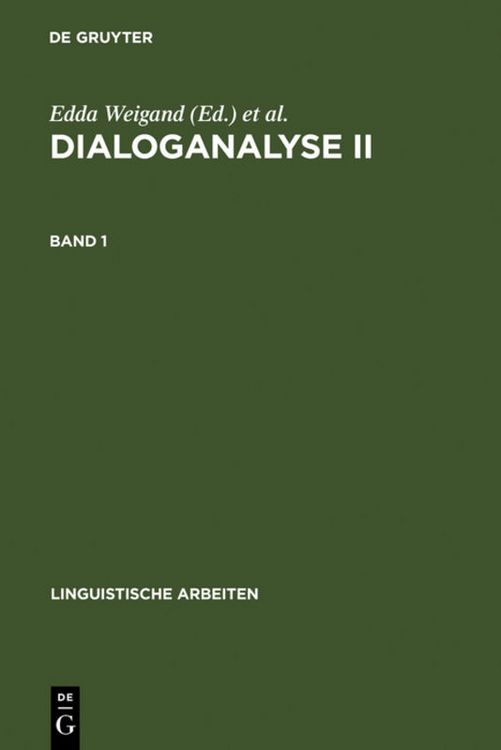 Produktbild: Dialoganalyse II