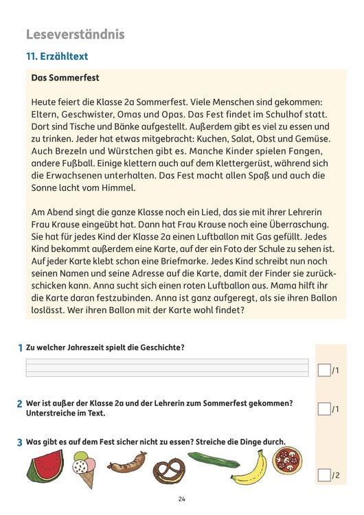 Produktbild: &Uuml;bungsheft mit Tests in Deutsch 2. Klasse