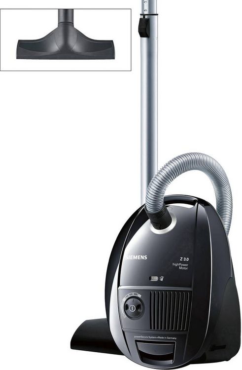 Produktbild: Siemens Hausger&auml;te VSZ3B212 Staubsauger 700W mit Staubbeutel, inkl. Parkettb&uuml;rste