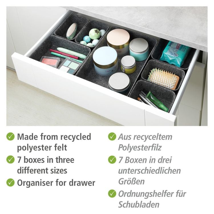 Produktbild: Schubladen Organizer Filz, 7-teilig