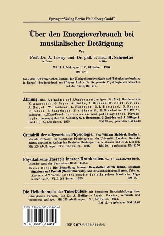 Produktbild: Der Heutige Stand der Physiologie des H&ouml;henklimas