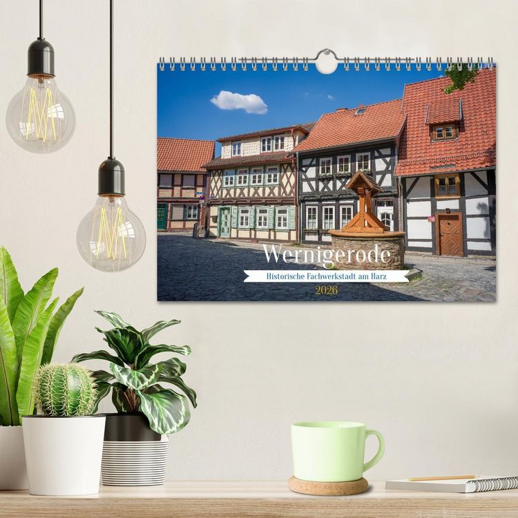 Produktbild: Wernigerode - Historische Fachwerkstadt am Harz (Wandkalender 2026 DIN A4 quer), CALVENDO Monatskalender