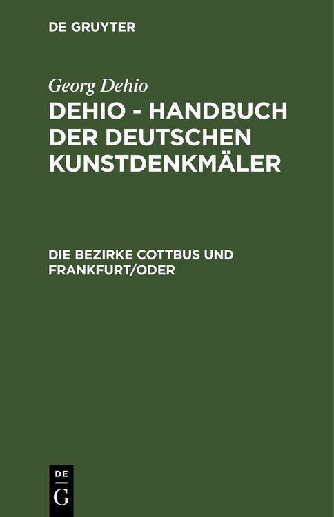 Produktbild: Die Bezirke Cottbus und Frankfurt/ Oder