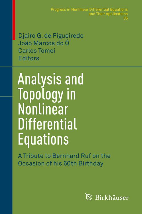 Produktbild: Analysis and Topology in Nonlinear Differential Equations