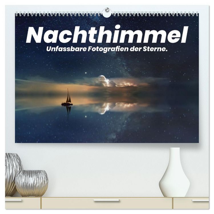 Produktbild: Nachthimmel - Unfassbare Fotografien der Sterne. (hochwertiger Premium Wandkalender 2026 DIN A2 quer), Kunstdruck in Hochglanz