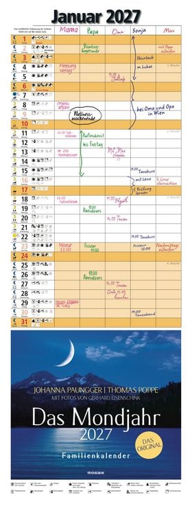 Produktbild: Das Mondjahr 2027 - Familienkalender
