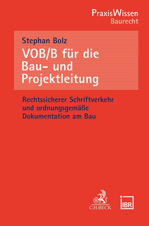 Produktbild: VOB/B für die Bau- und Projektleitung