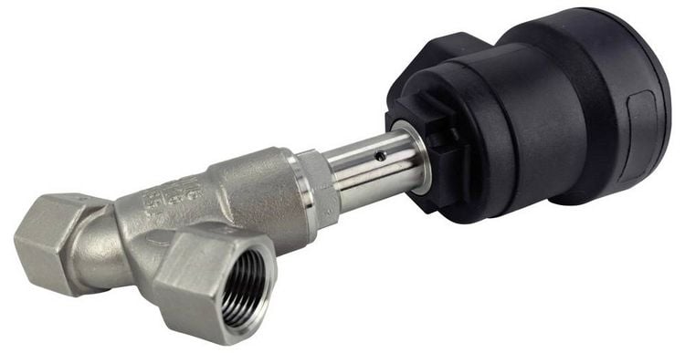 Produktbild: TRU COMPONENTS Luftgesteuertes Ventil TC-14215236 TC-TPV101PX1550NCS Geh&auml;usematerial Edelstahl Dichtungsmaterial PTFE 1 St.