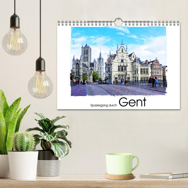 Produktbild: Spaziergang durch Gent (Wandkalender 2026 DIN A4 quer), CALVENDO Monatskalender