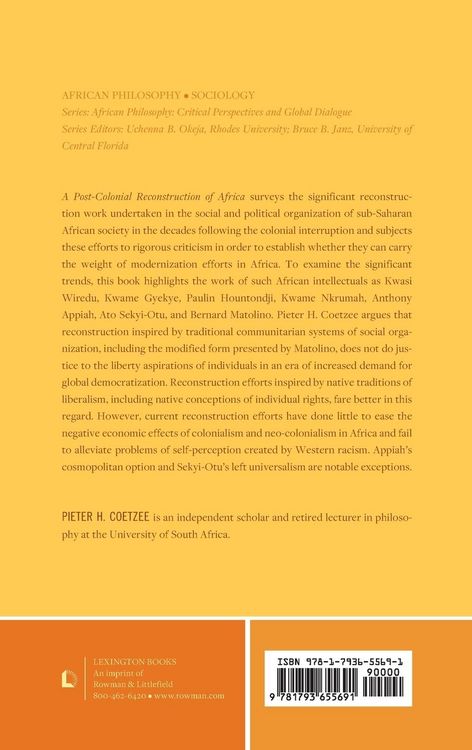 Produktbild: Coetzee, P: Post-Colonial Reconstruction of Africa