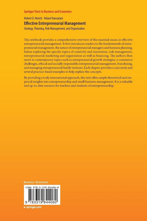 Produktbild: Effective Entrepreneurial Management