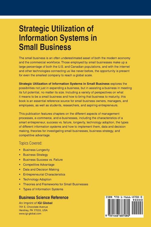Produktbild: Strategic Utilization of Information Systems in Small Business