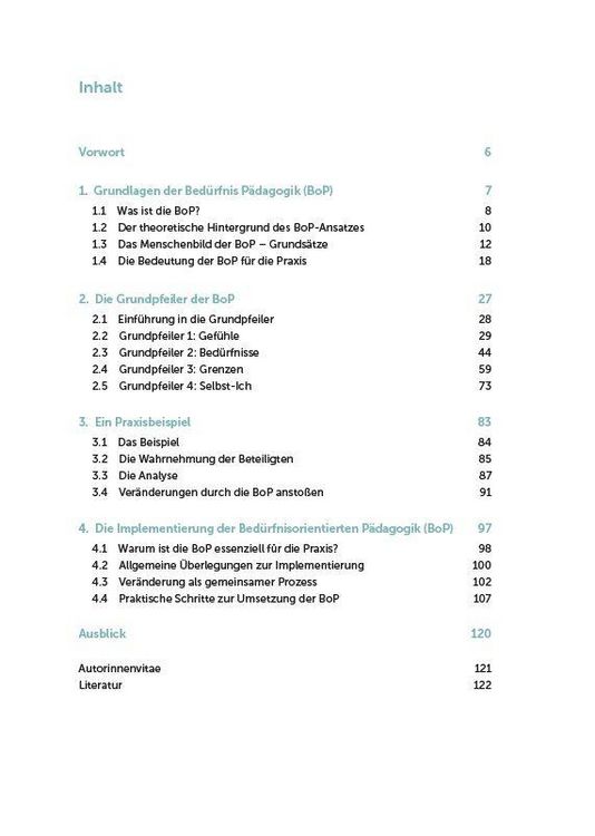 Produktbild: Bed&uuml;rfnisorientierte P&auml;dagogik (BoP) verstehen, einordnen, anwenden