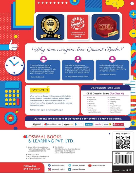 Produktbild: Oswaal CBSE Class 11 Political Science Question Bank (2024 Exam)