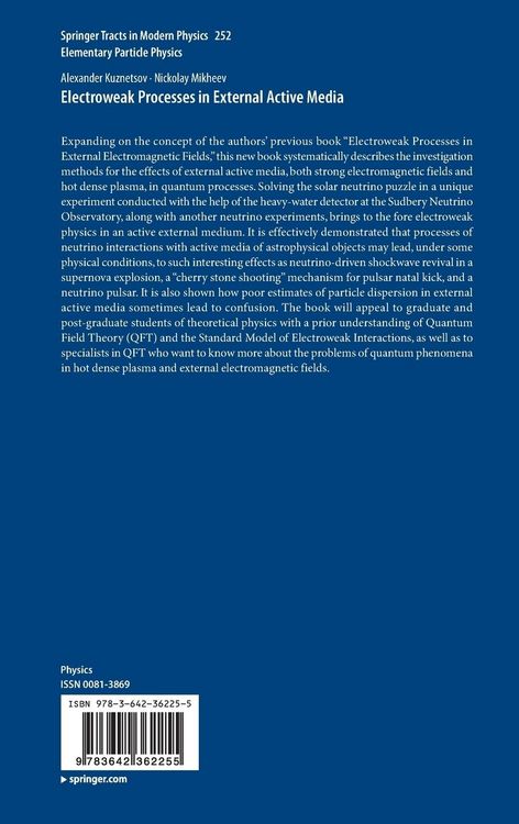 Produktbild: Electroweak Processes in External Active Media