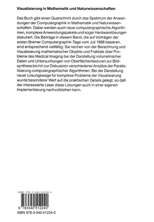 Produktbild: Visualisierung in Mathematik und Naturwissenschaften