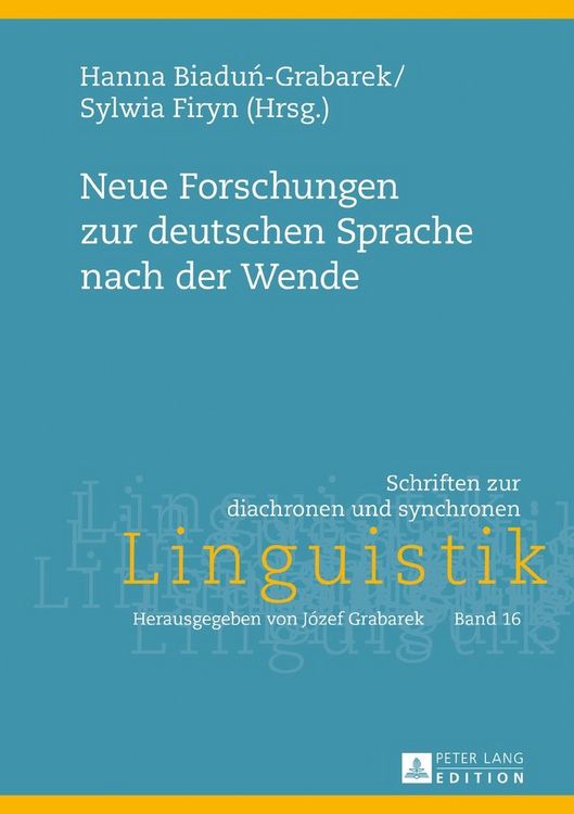 Produktbild: Neue Forschungen zur deutschen Sprache nach der Wende