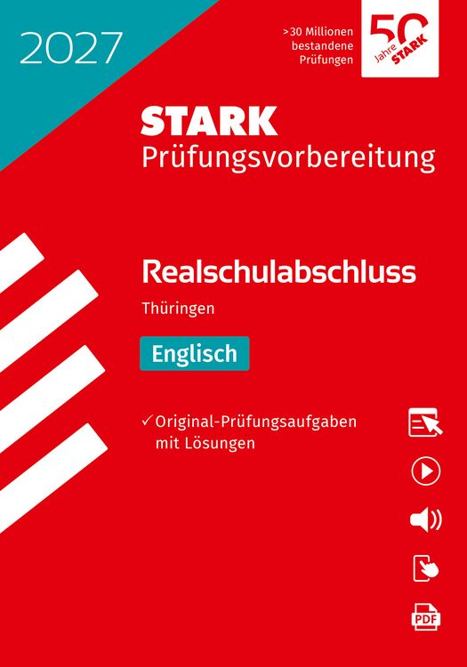 Produktbild: STARK Englisch - Realschulabschluss 2027 Th&uuml;ringen - Pr&uuml;fungsvorbereitung