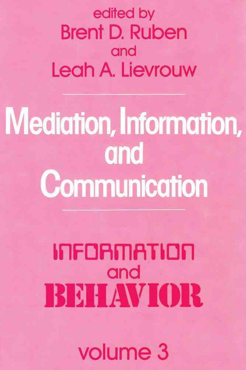 Produktbild: Mediation, Information, and Communication