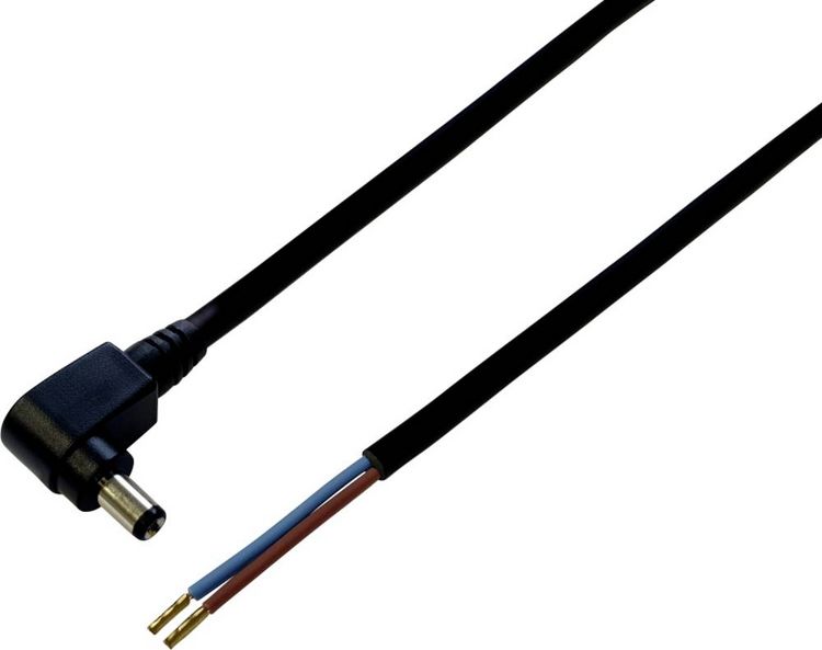 Produktbild: BKL Electronic 075169 Niedervolt-Anschlusskabel Niedervolt-Stecker - offene Kabelenden 5.50 mm 2.10 mm 5.00 m 1 St.