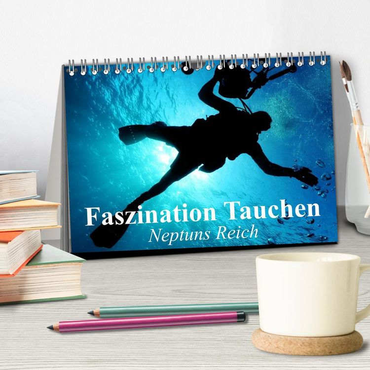 Produktbild: Faszination Tauchen - Neptuns Reich (Tischkalender 2026 DIN A5 quer), CALVENDO Monatskalender