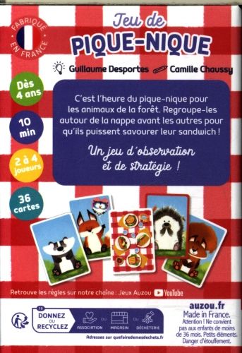 Produktbild: Jeu de pique-nique : &agrave; table les animaux !