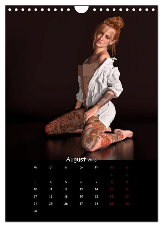 Produktbild: Portraits von t&auml;towierten Frauen (Wandkalender 2026 DIN A4 hoch), CALVENDO Monatskalender