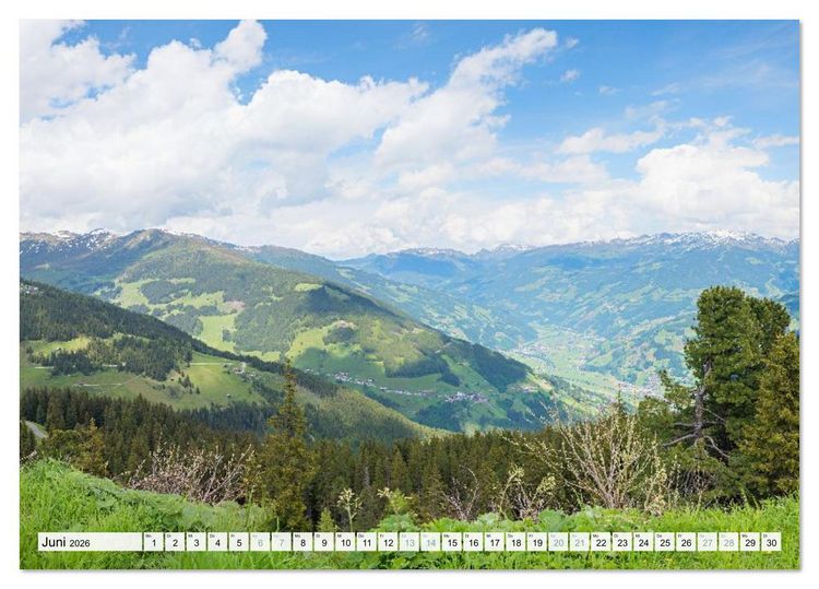 Produktbild: Zillertal - Bergidylle rund um Mayrhofen 2026 (Tischkalender 2026 DIN A5 quer), CALVENDO Monatskalender