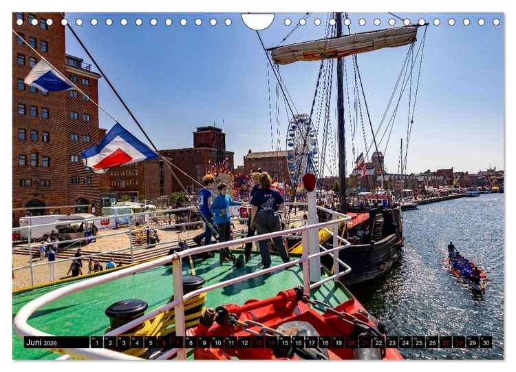 Produktbild: Feuerschiff Elbe 1 - In der Hansestadt Wismar (Wandkalender 2026 DIN A4 quer), CALVENDO Monatskalender