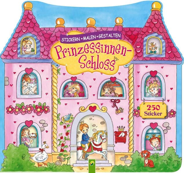 Produktbild: Prinzessinnenschloss - Stickern, Malen, Gestalten