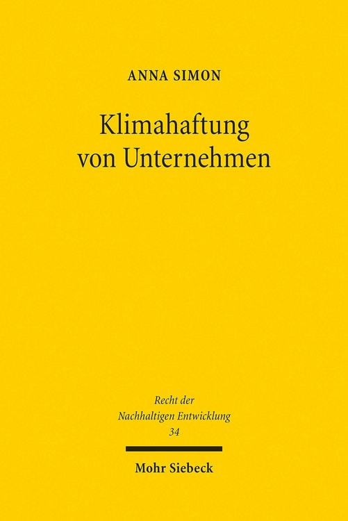 Produktbild: Klimahaftung von Unternehmen