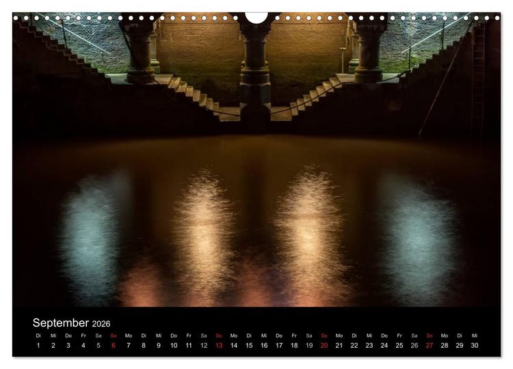 Produktbild: Hamburg - Lichter der Nacht (Wandkalender 2026 DIN A3 quer), CALVENDO Monatskalender