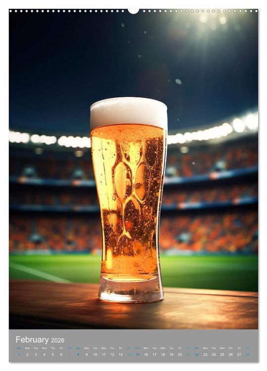 Produktbild: Beer (High Quality Premium Wall Calendar 2026 DIN A2 portrait),CALVENDO 12 Month Wall Calendar
