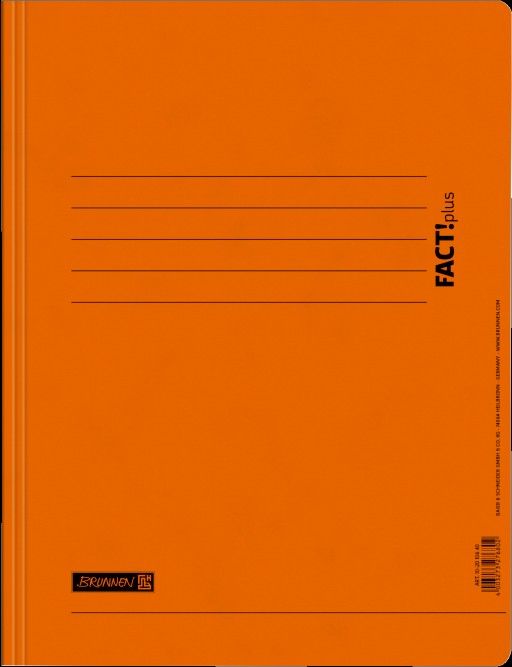 Produktbild: Brunnen Brunnen Schnellhefter FACT!plus orange