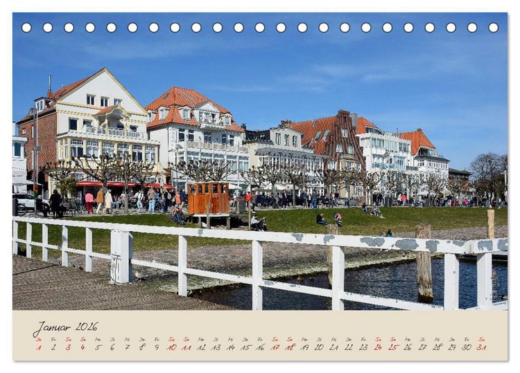 Produktbild: Liebenswertes Travem&uuml;de (Tischkalender 2026 DIN A5 quer), CALVENDO Monatskalender
