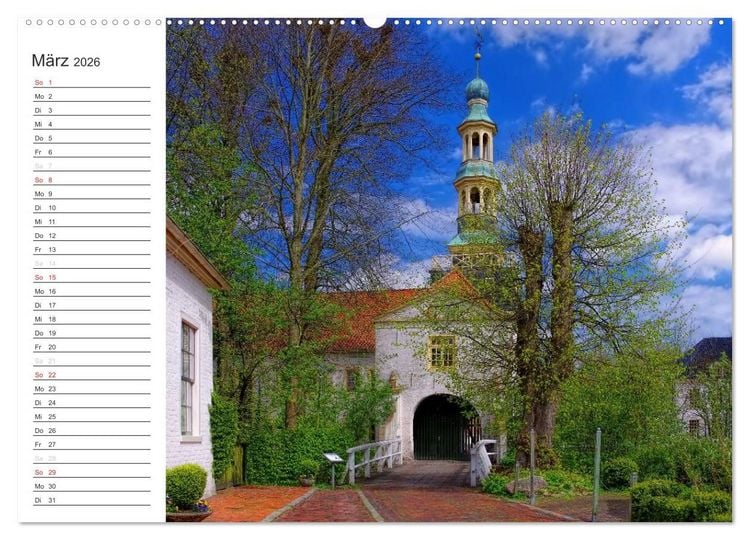Produktbild: Ostfriesland - zwischen Watt und Moor (hochwertiger Premium Wandkalender 2026 DIN A2 quer), Kunstdruck in Hochglanz